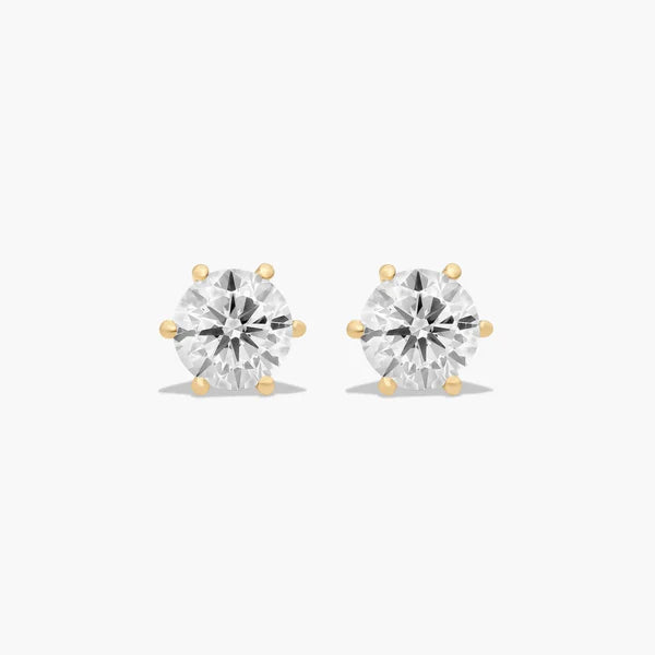 6-Prong Studs Earrings
