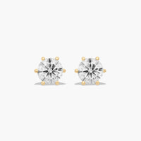 6-Prong Studs Earrings