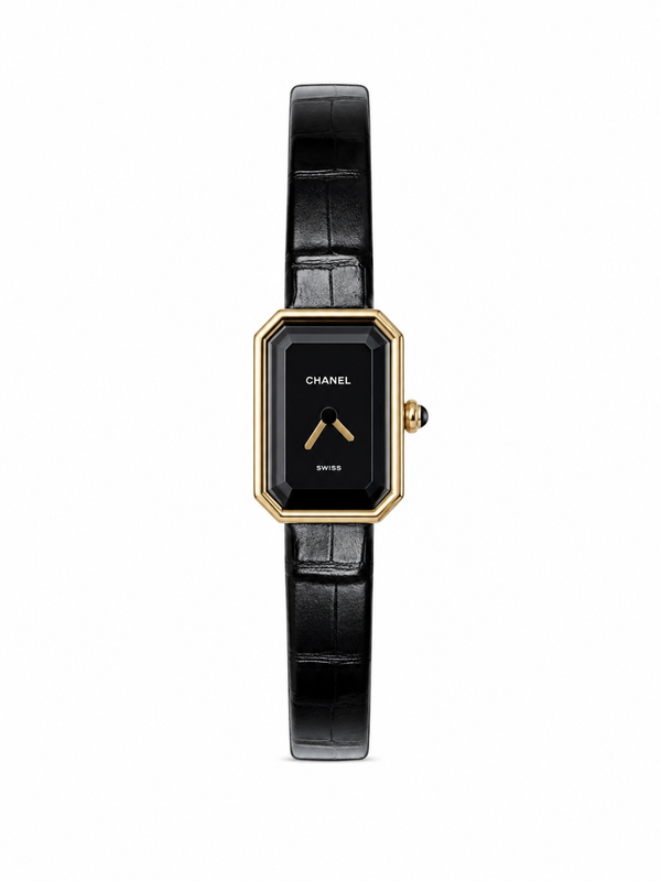 CH Première Ribbon Watch – Black Leather Strap