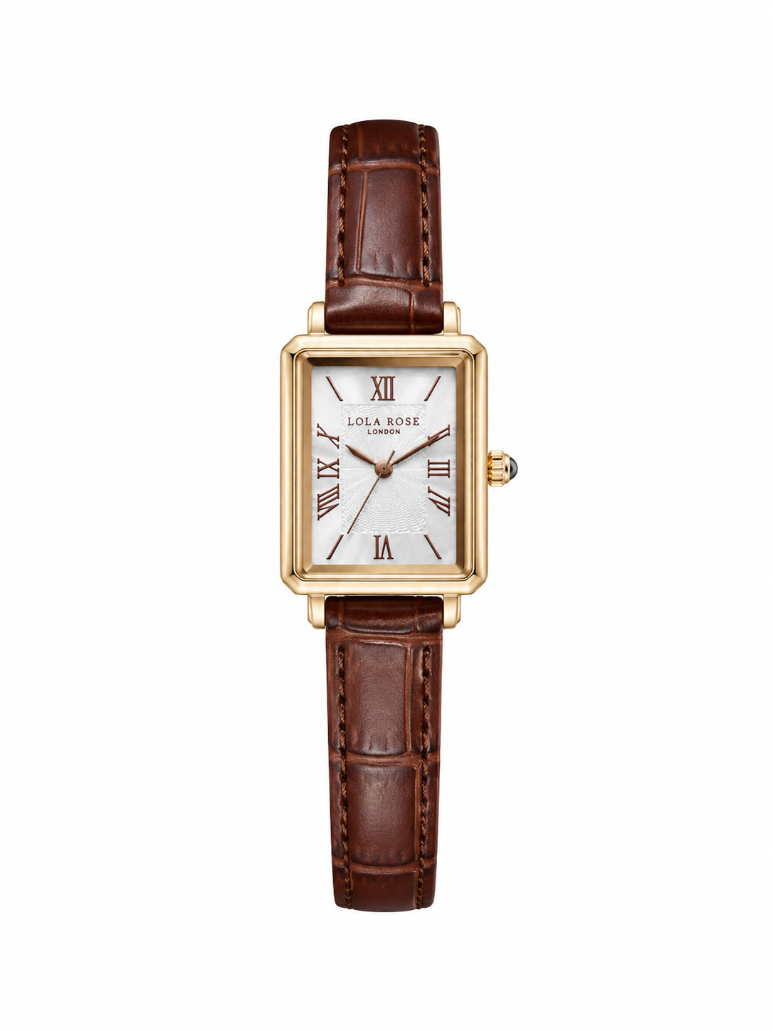 Classic Rectangular Leather Watch