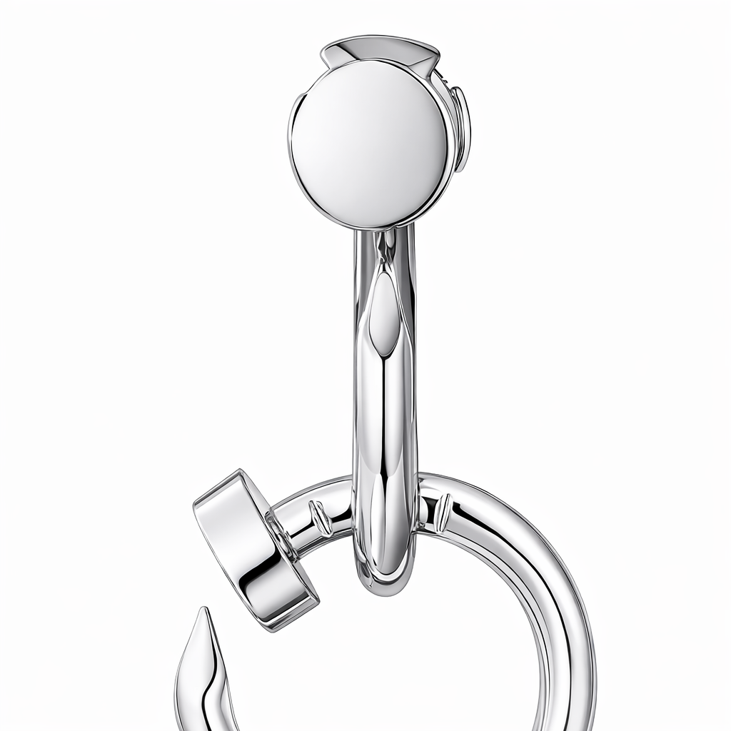 Double Nail Hoop Earrings
