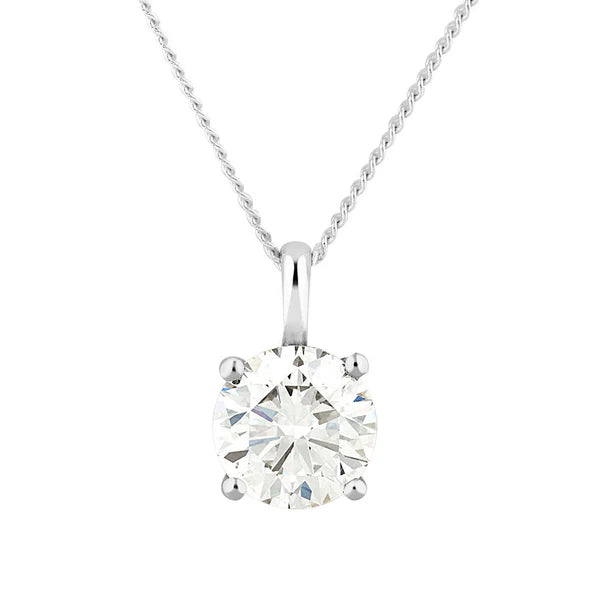 Solitaire Round Brilliant Pendant