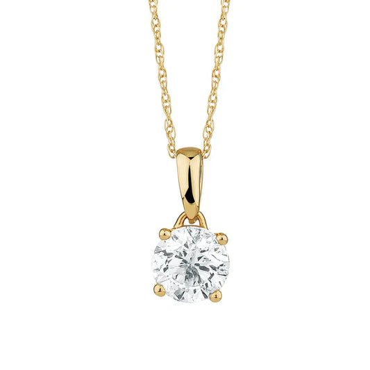 Solitaire Round Brilliant Pendant