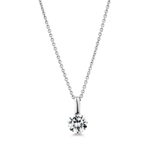 Solitaire Round Pendant