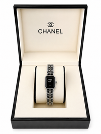 CH Première Ceramic Watch – Black Dial & Chain Bracelet