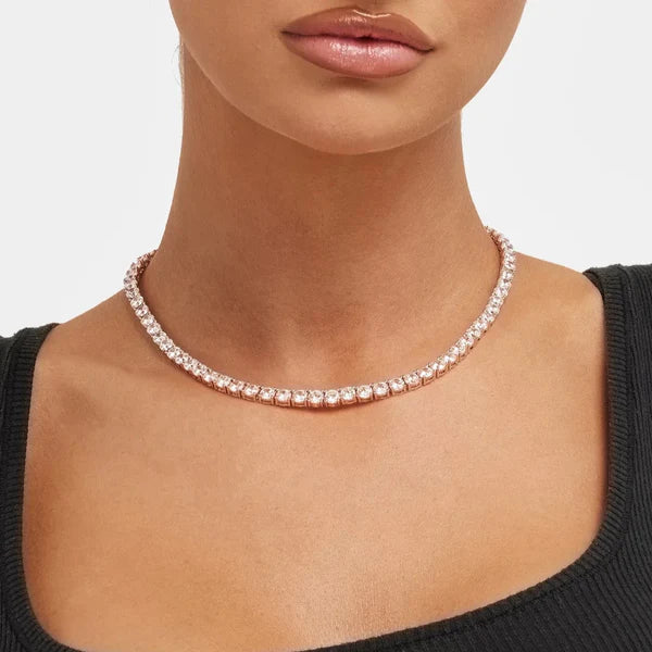 4mm Moissanite Tennis Necklace