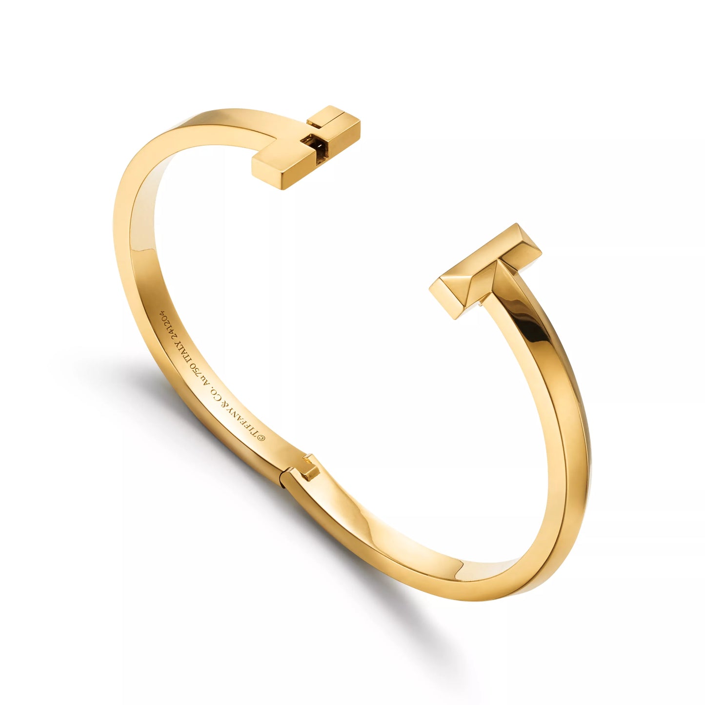 18K Thick Gold Plated Knot Bracelet – Minimalist Luxury Cuff Bracelet for Women