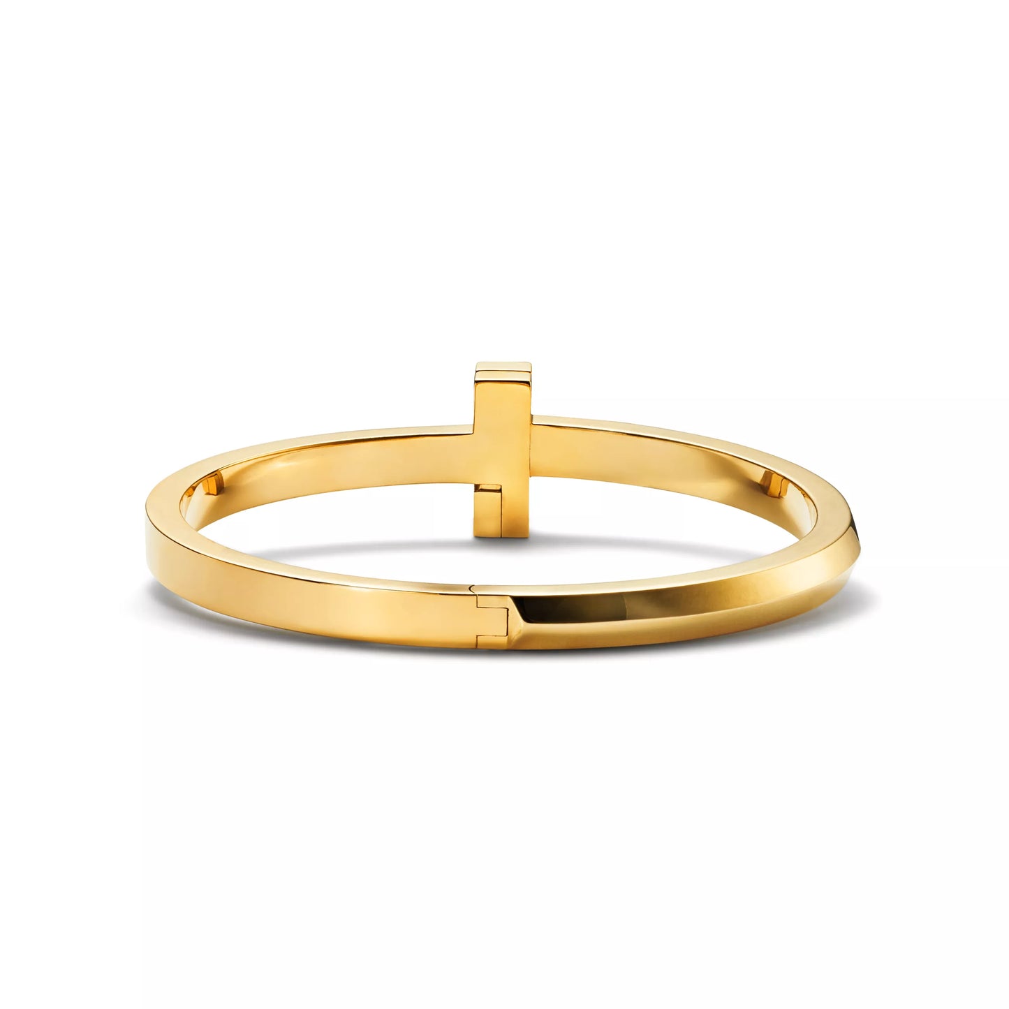 18K Thick Gold Plated Knot Bracelet – Minimalist Luxury Cuff Bracelet for Women