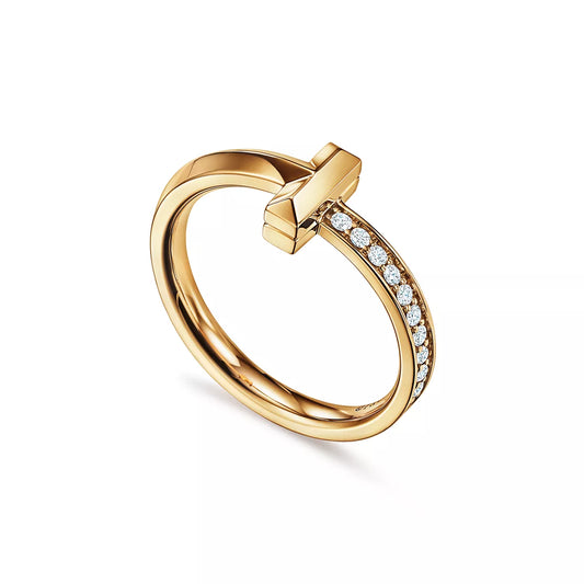 18K Thick Gold Plated Knot Ring – Minimalist Luxury Adjustable Ring