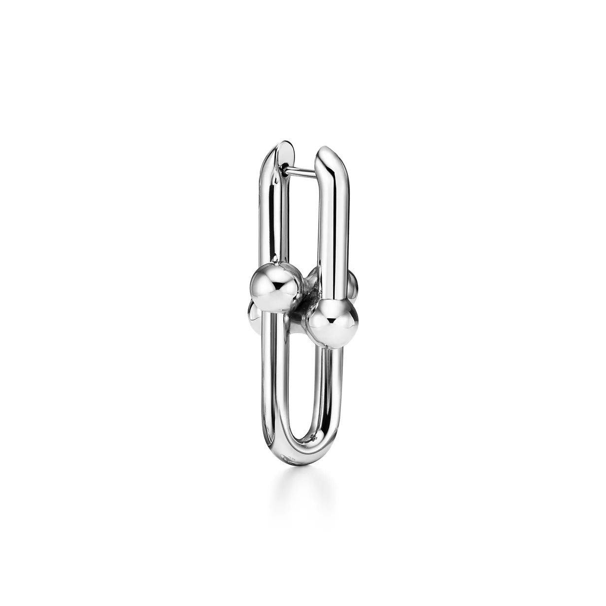 Moissanite Paperclip Drop Earrings – Thick 18K Gold Plated Luxury Design