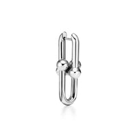 Moissanite Paperclip Drop Earrings – Thick 18K Gold Plated Luxury Design