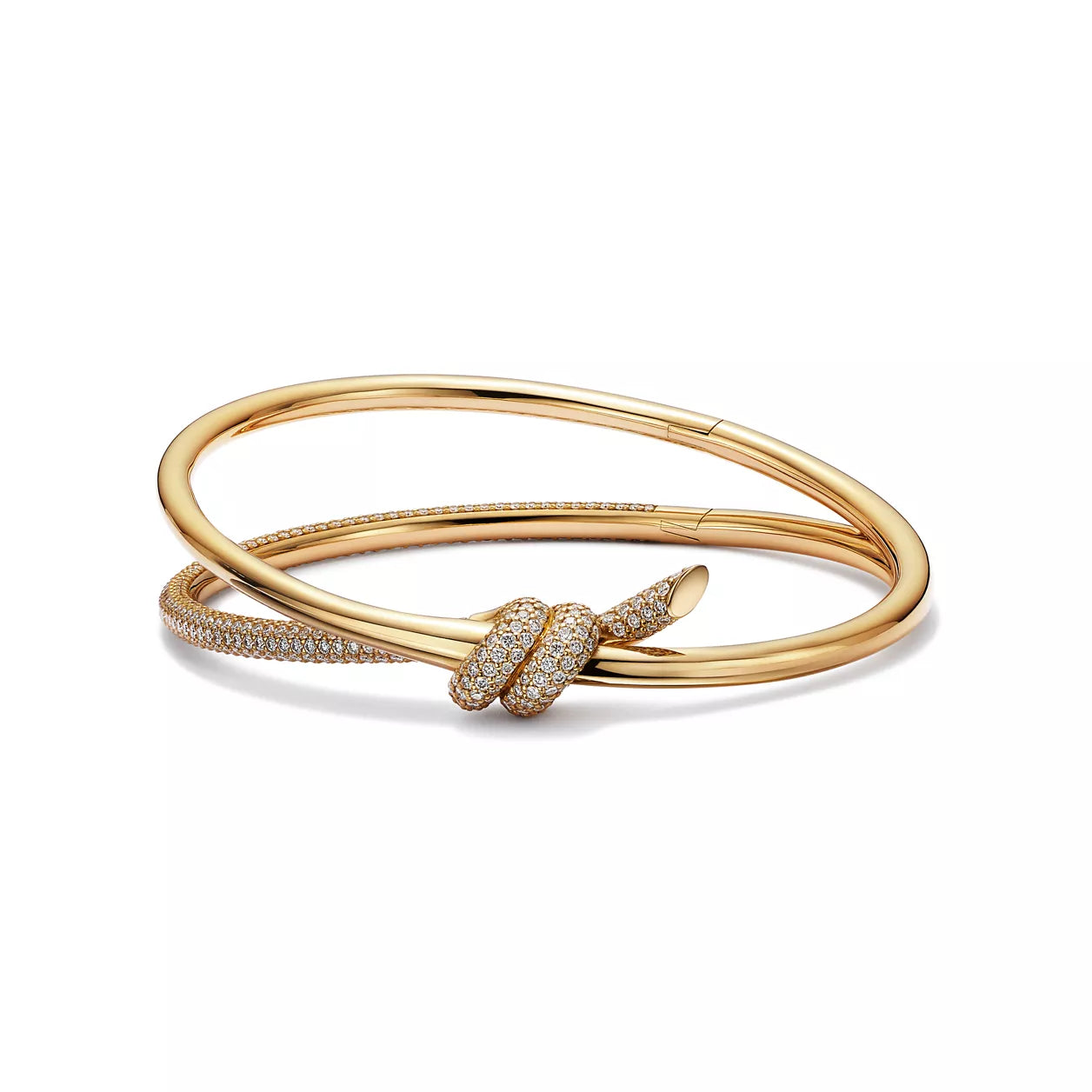 18K Thick Gold Plated Knot Set – Luxury Necklace and Ring Jewelry Set