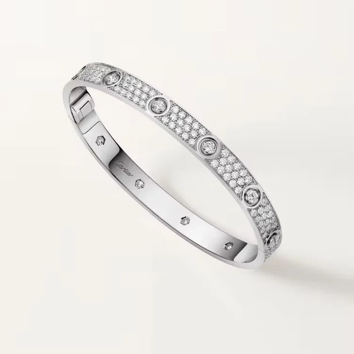 LOVE bracelet, classic model, paved, 10 diamonds
