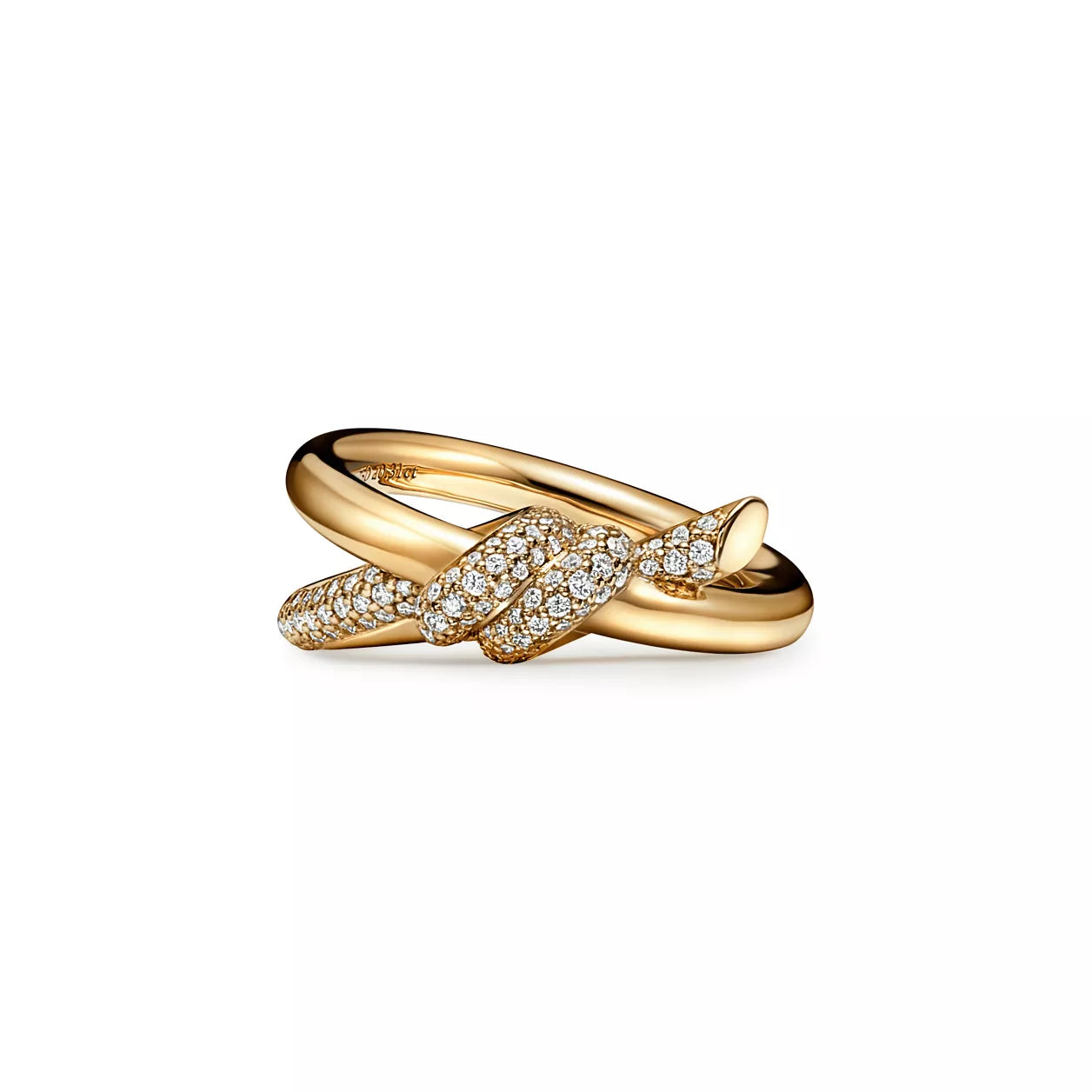 18K Thick Gold Plated Knot Set – Luxury Necklace and Ring Jewelry Set