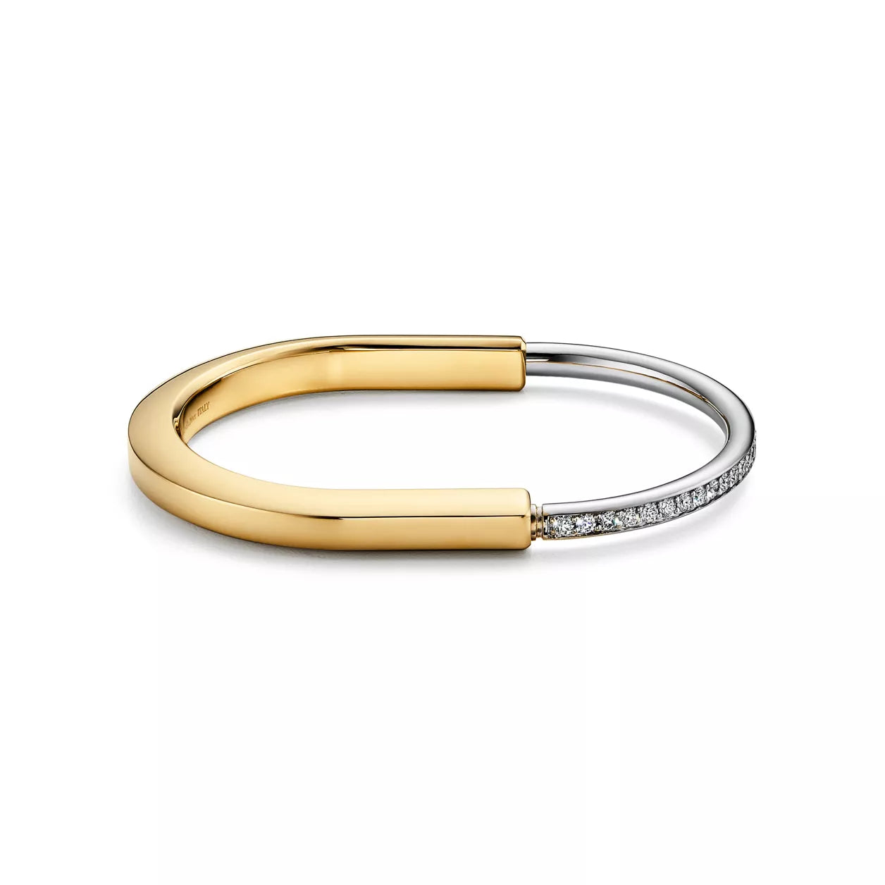 18K Thick Gold Plated Two-Tone Minimalist Bracelet