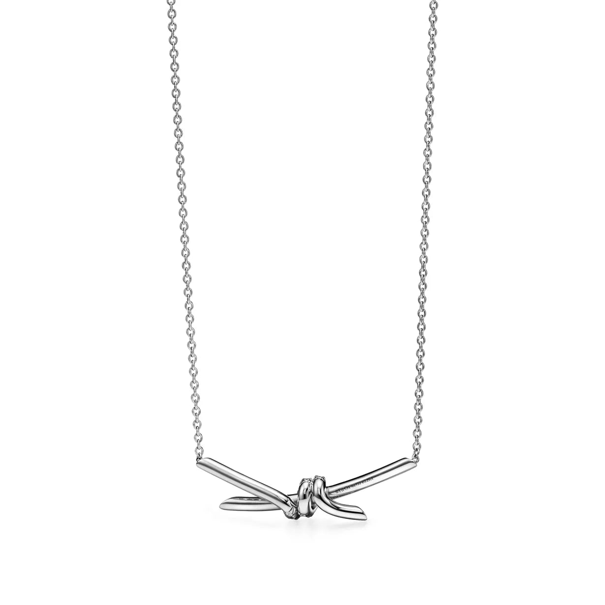 18K Gold Plated Knot Necklace – Thick Gold Layer Minimalist Chain for Women
