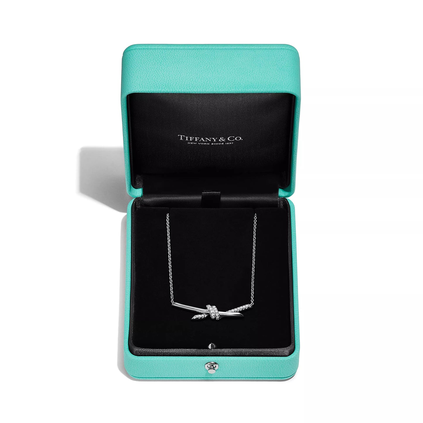 18K Gold Plated Knot Necklace – Thick Gold Layer Minimalist Chain for Women