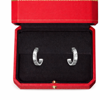 Classic Screw Love Hoop Earrings