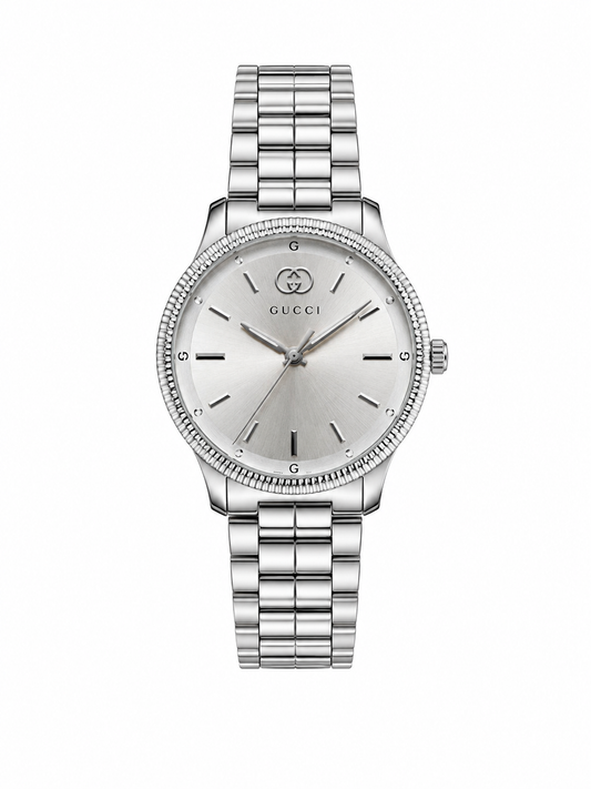 Luxury Silver Women's Watch | Elegant Quartz Waterproof Watch