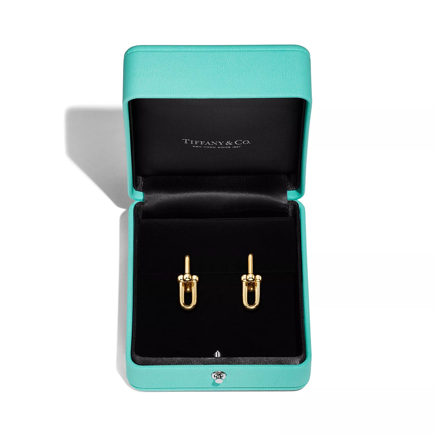 Moissanite Paperclip Drop Earrings – Thick 18K Gold Plated Luxury Design