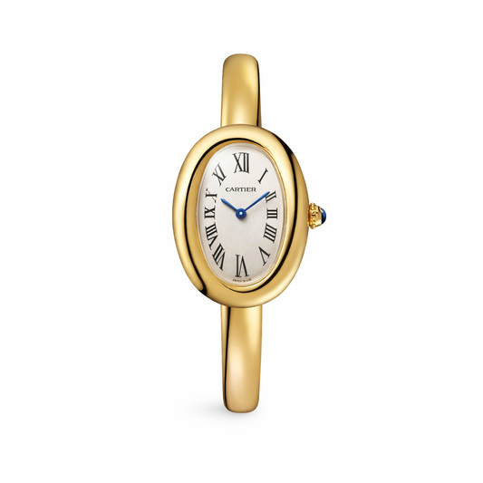 Elegant Oval Gold Bangle Watch – Luxury Paris Style