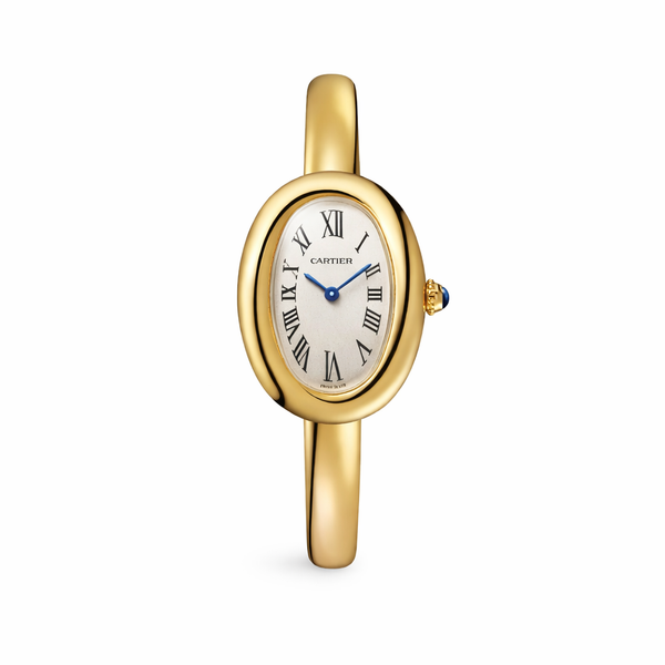 Elegant Oval Gold Bangle Watch – Luxury Paris Style