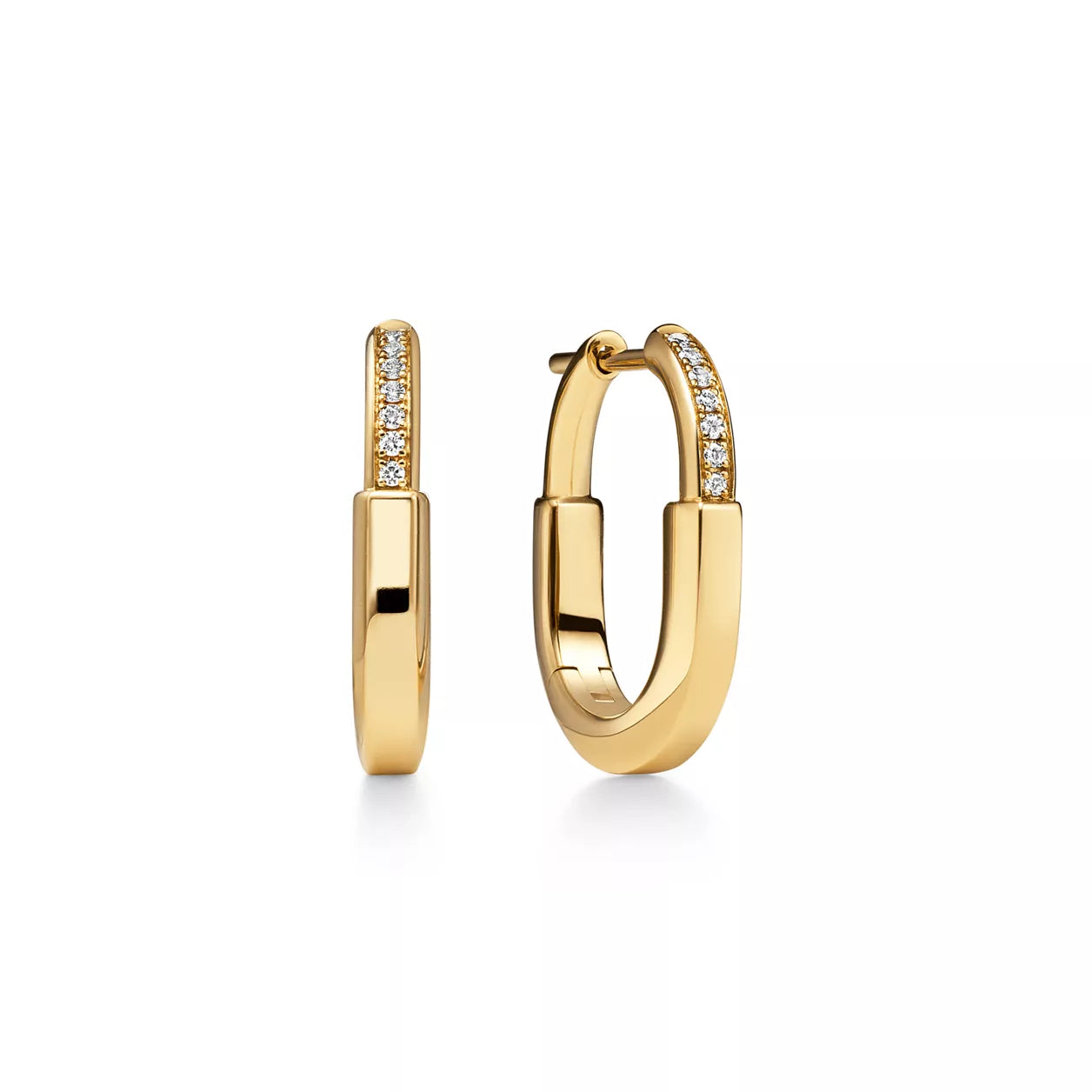 18K Thick Gold Plated Minimalist Hoop Earrings