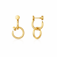 Double Nail Hoop Earrings