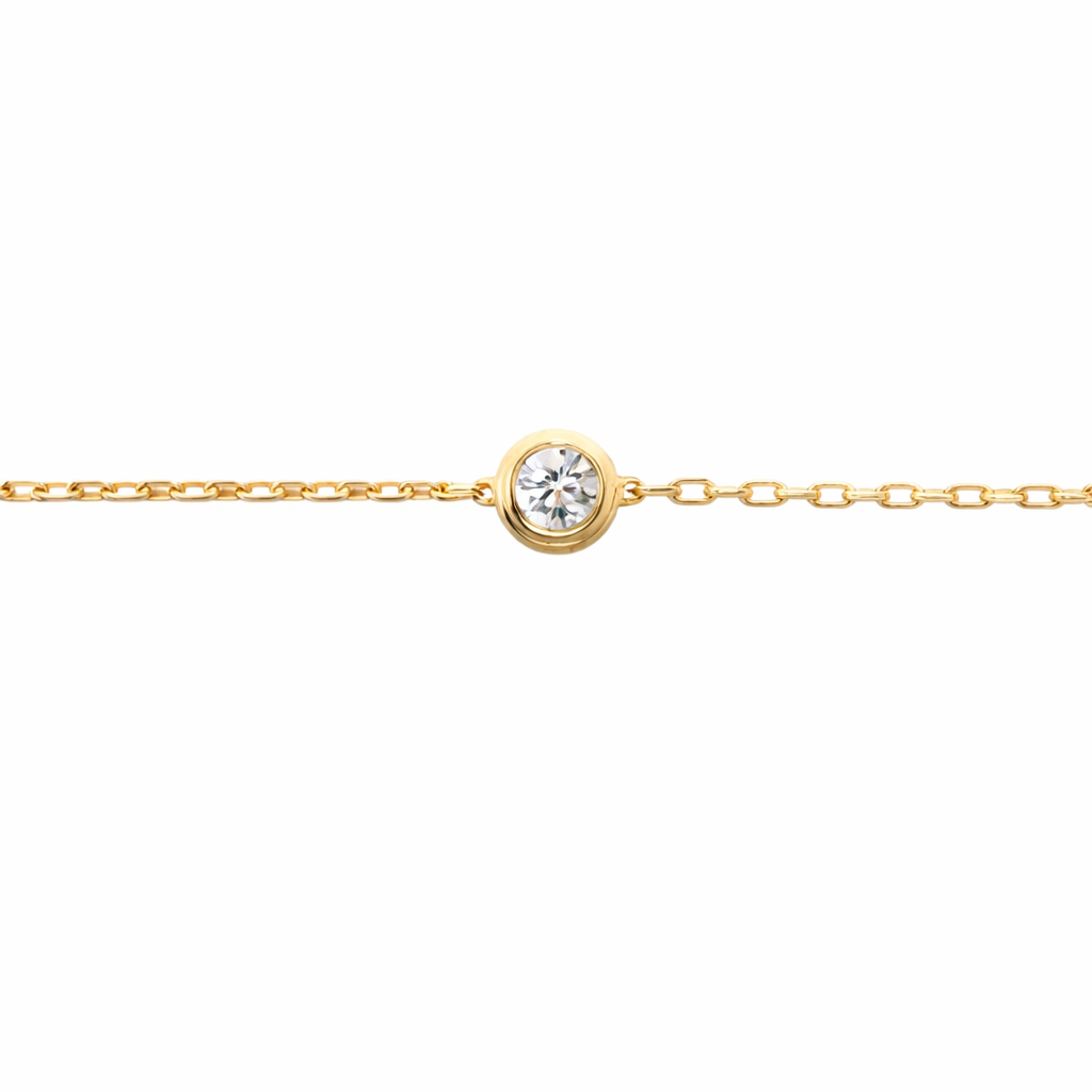 Minimal Diamond Chain Bracelet