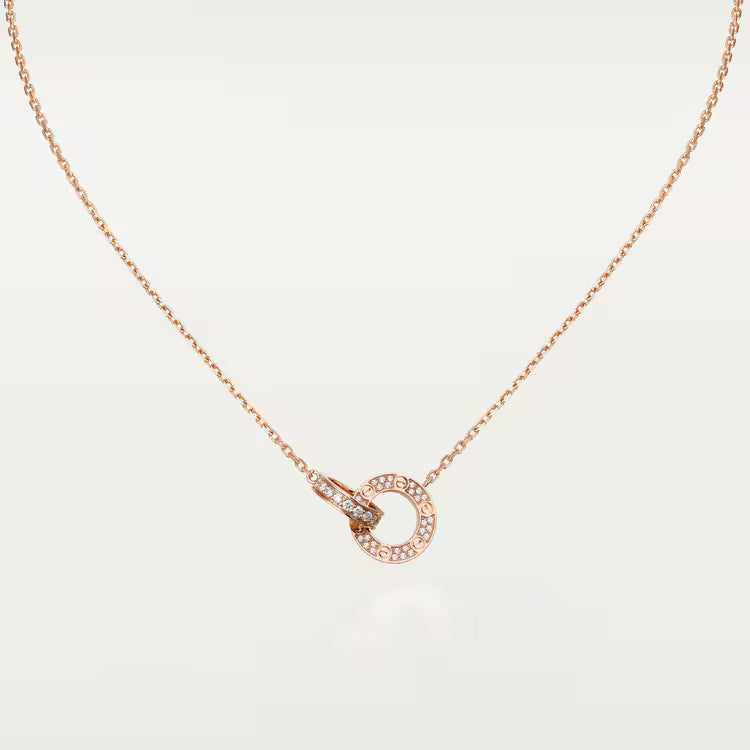 LOVE pendant, paved