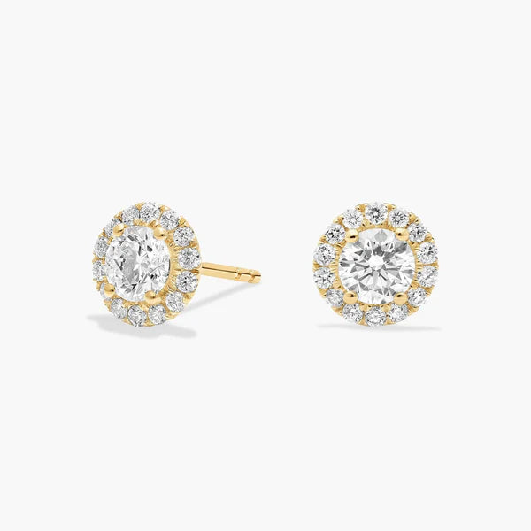 Moissanite Earrings-1ct