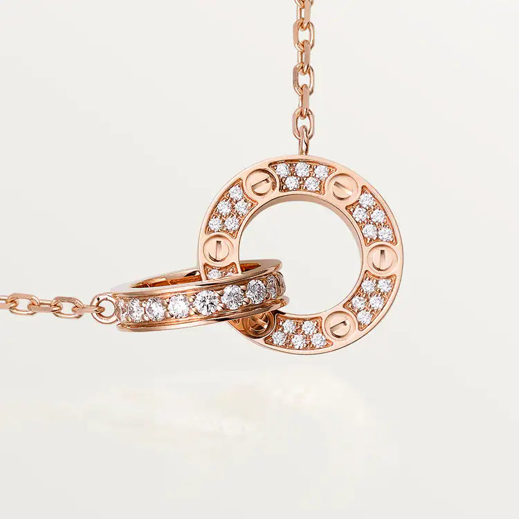 LOVE pendant, paved