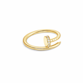 Minimal Nail Gold Ring