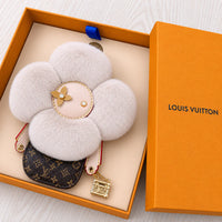 Luxury Plush Flower Bag Charm