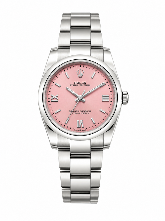 Oyster Perpetual Pink Dial Watch