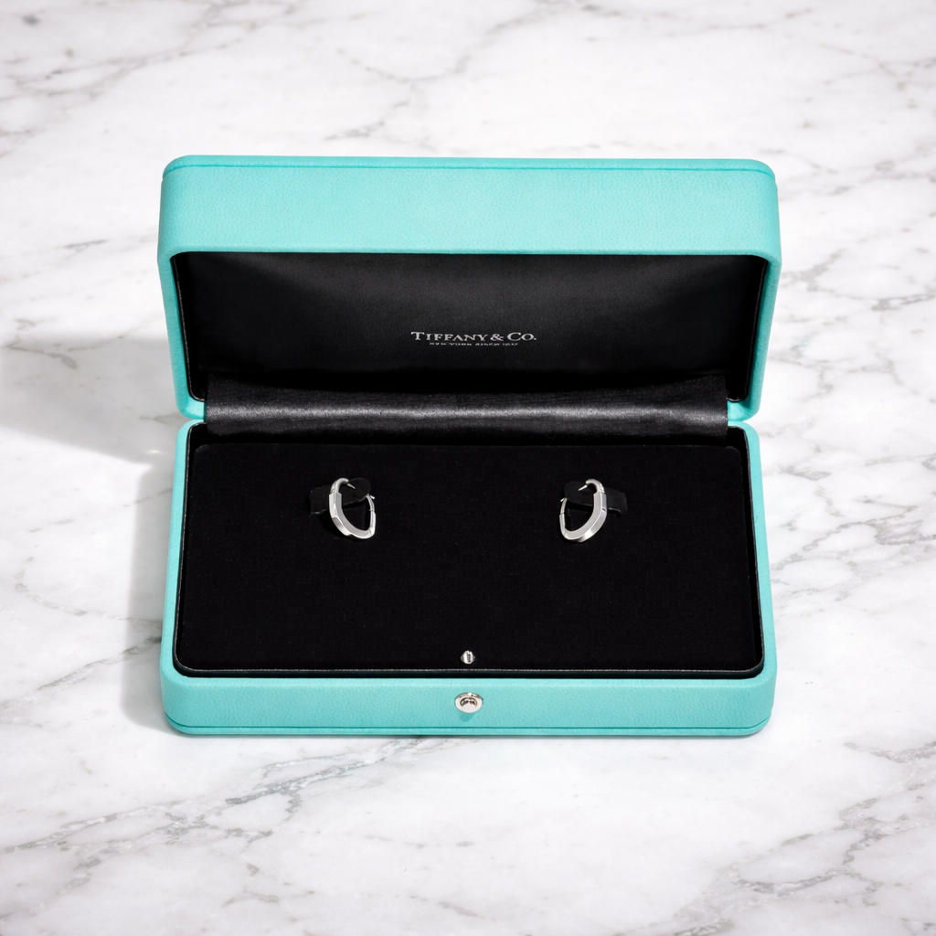 18K Thick Gold Plated Minimalist Hoop Earrings