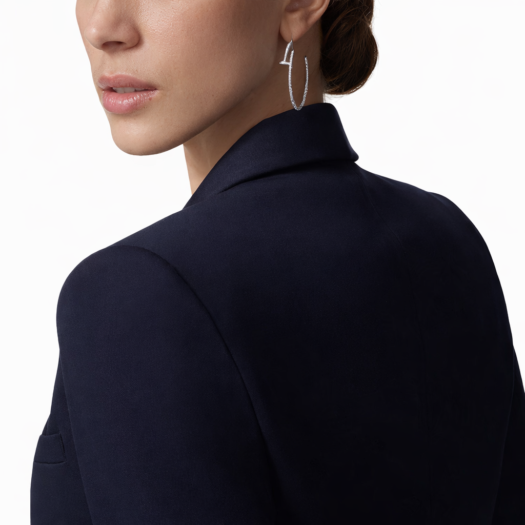Diamond Nail Hoop Earrings