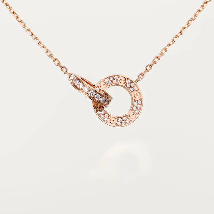 LOVE pendant, paved