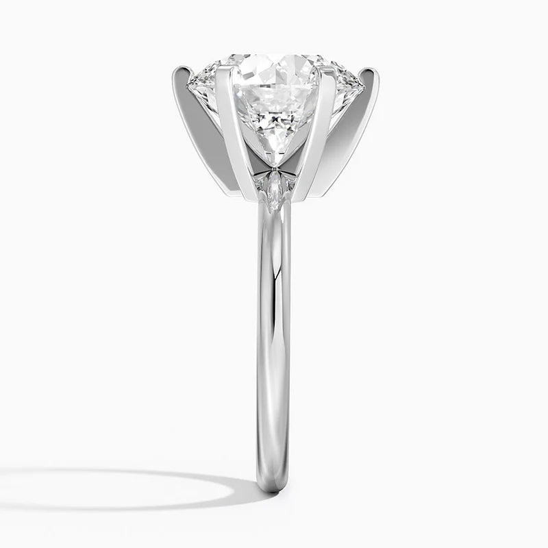 5ct solitaire round engagement ring