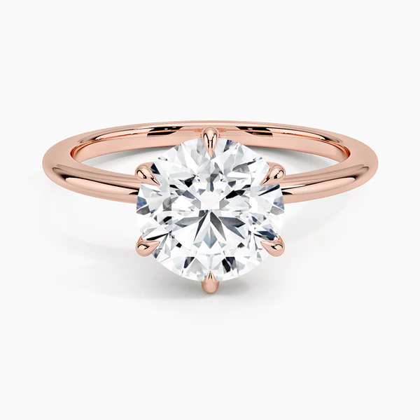 Solitaire Round Engagement Ring