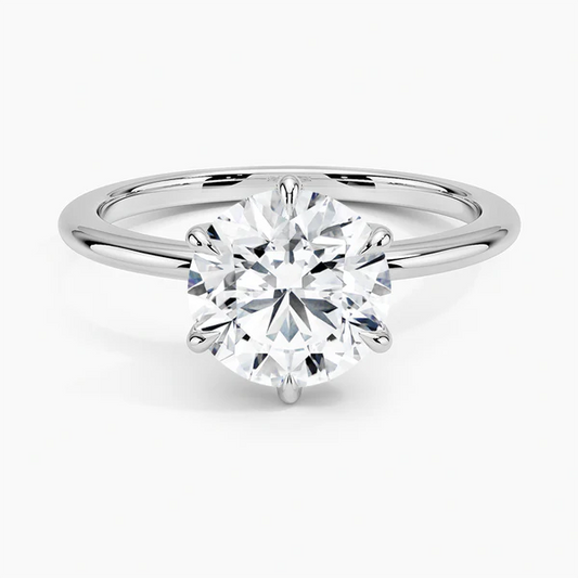 Solitaire Round Engagement Ring