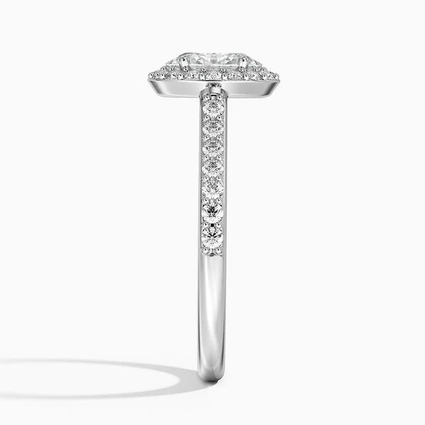 Halo Round Engagement Ring