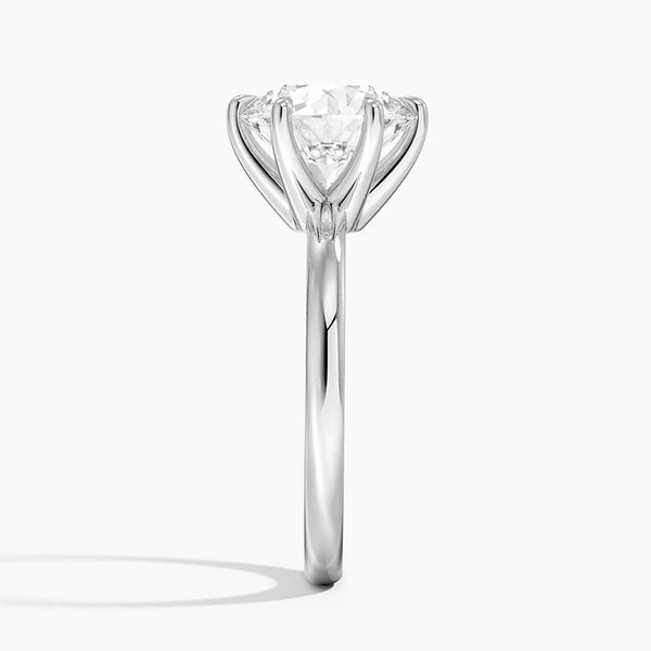 Solitaire Round Engagement Ring