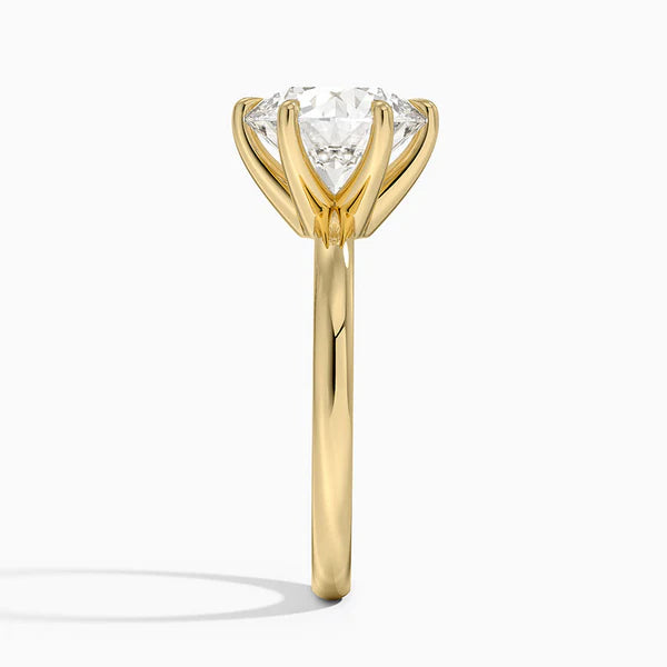 Solitaire Round Engagement Ring