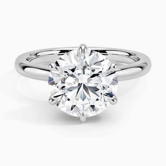 Solitaire Round Engagement Ring