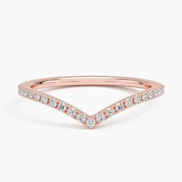 Half Eternity V-shape Ring