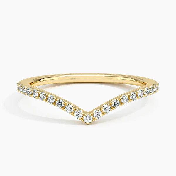Half Eternity V-shape Ring