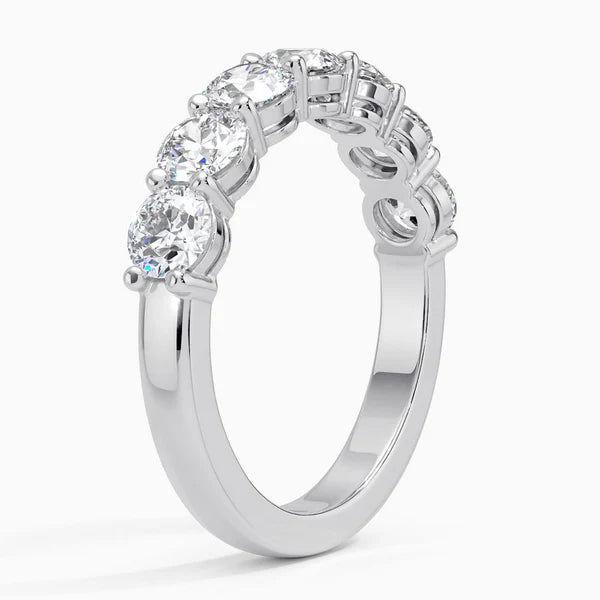 7 Stone Brillliant Cut Eternity Ring