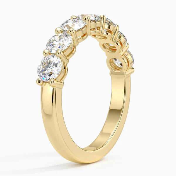 7 Stone Brillliant Cut Eternity Ring