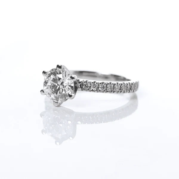 Round Solitaire Engagement Ring